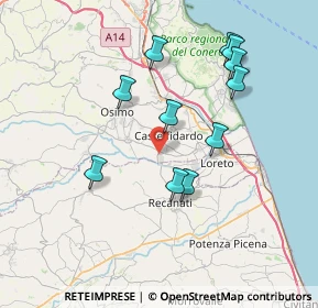Mappa Via O, 60022 Castelfidardo AN, Italia (7.38182)