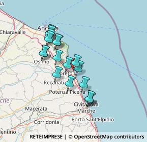 Mappa Via Marco Polo, 60025 Porto Recanati MC, Italia (12.20842)