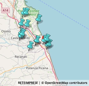 Mappa Via Marco Polo, 60025 Porto Recanati MC, Italia (6.545)