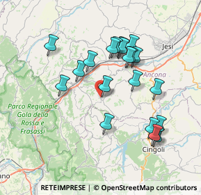 Mappa Via Cesare Battisti, 60034 Cupramontana AN, Italia (7.1545)