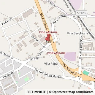 Mappa Via Villa Papa, 13, 60025 Loreto, Ancona (Marche)