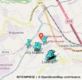 Mappa Via Alessandro Manzoni, 60025 Villa Musone , Italia (0.9225)