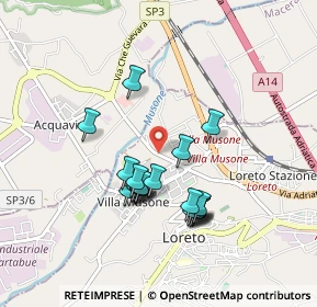 Mappa Via Alessandro Manzoni, 60025 Villa Musone , Italia (0.7995)