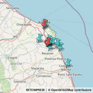 Mappa Zona C.Comm. Oasi, 60022 Castelfidardo AN, Italia (7.06214)