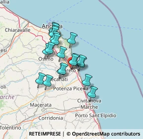 Mappa STRADA STATALE, 60025 Loreto AN, Italia (10.556)