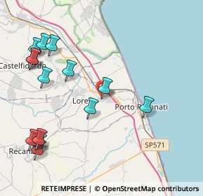 Mappa STRADA STATALE, 60025 Loreto AN, Italia (5.21)