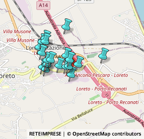 Mappa Via Altötting, 60025 Loreto AN, Italia (0.6655)