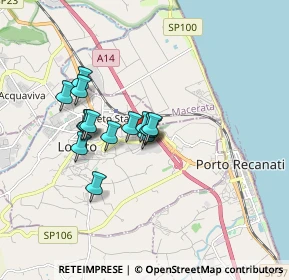 Mappa Via Altötting, 60025 Loreto AN, Italia (1.25467)