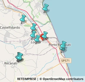 Mappa SS 77 KM 122, 60025 Loreto AN, Italia (4.11667)