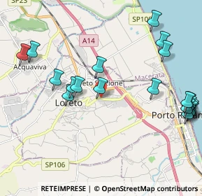 Mappa SS 77 KM 122, 60025 Loreto AN, Italia (2.5995)