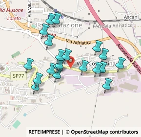 Mappa SS 77 KM 122, 60025 Loreto AN, Italia (0.429)