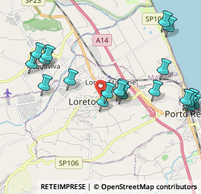 Mappa Via Maccari, 60025 Loreto AN, Italia (2.3505)