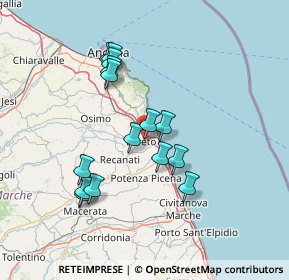 Mappa Via Maccari, 60025 Loreto AN, Italia (13.322)