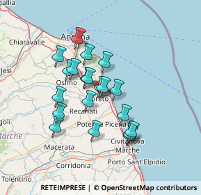 Mappa Via Maccari, 60025 Loreto AN, Italia (11.494)