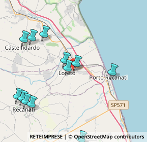 Mappa Via Maccari, 60025 Loreto AN, Italia (4.90333)