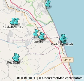 Mappa Via Maccari, 60025 Loreto AN, Italia (4.37667)