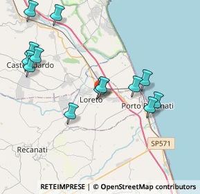 Mappa Via Maccari, 60025 Loreto AN, Italia (4.45923)