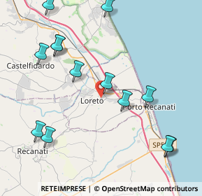 Mappa Via Maccari, 60025 Loreto AN, Italia (4.96231)