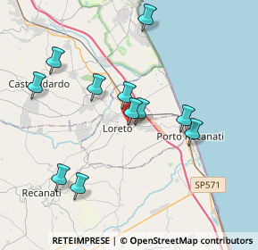 Mappa Via Maccari, 60025 Loreto AN, Italia (3.75818)