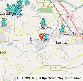 Mappa Zona Industriale, 62019 Recanati MC, Italia (3.10583)