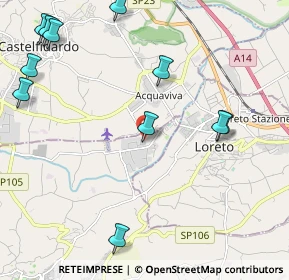 Mappa Zona Industriale, 62019 Recanati MC, Italia (2.80909)