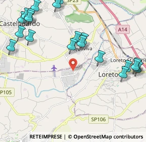 Mappa Zona Industriale, 62019 Recanati MC, Italia (2.8325)