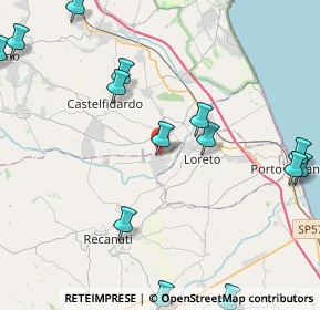 Mappa Zona Ind.le Squartabue, 62019 Recanati MC, Italia (5.94133)