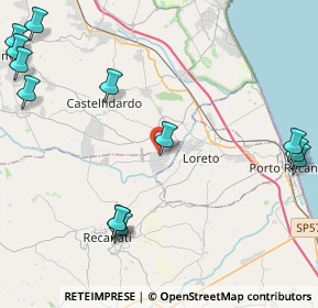 Mappa Zona Ind.le Squartabue, 62019 Recanati MC, Italia (6.34929)