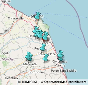 Mappa Zona Ind.le Squartabue, 62019 Recanati MC, Italia (10.67615)