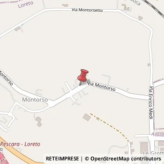 Mappa Via Montorso, 57, 60025 Montorso AN, Italia, 60025 Loreto, Ancona (Marche)
