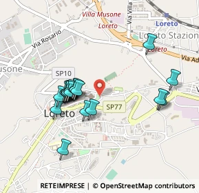 Mappa Via Don Giovanni Minzoni, 60025 Loreto AN, Italia (0.423)