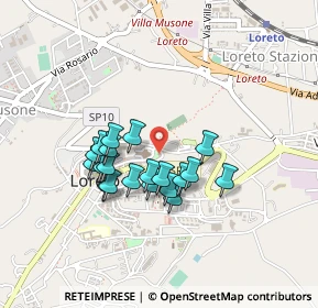 Mappa Via Don Giovanni Minzoni, 60025 Loreto AN, Italia (0.362)