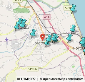 Mappa Via Don Giovanni Minzoni, 60025 Loreto AN, Italia (2.5975)