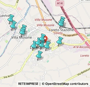 Mappa Via Don Giovanni Minzoni, 60025 Loreto AN, Italia (0.84154)