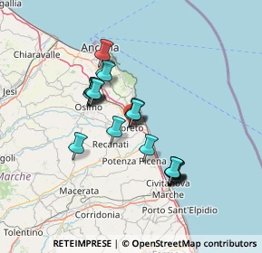 Mappa Via Don Giovanni Minzoni, 60025 Loreto AN, Italia (11.798)
