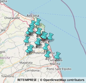 Mappa Via Don Giovanni Minzoni, 60025 Loreto AN, Italia (9.13421)