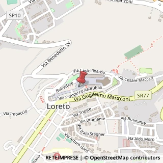 Mappa Corso Traiano Boccalini, 84, 60025 Loreto, Ancona (Marche)