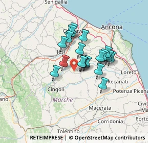 Mappa Via Storaco, 60024 Filottrano AN, Italia (9.9295)