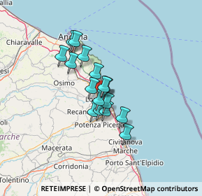 Mappa Via Czestochowa, 60025 Loreto AN, Italia (9.175)