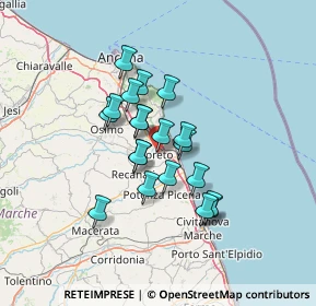 Mappa Piazza della Madonna, 60025 Loreto AN, Italia (10.348)