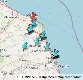 Mappa Piazza della Madonna, 60025 Loreto AN, Italia (11.752)