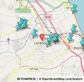 Mappa Piazza della Madonna, 60025 Loreto AN, Italia (2.672)