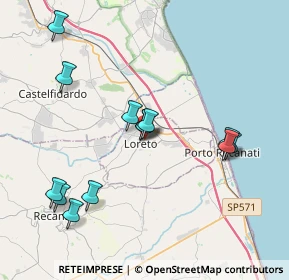 Mappa Piazza della Madonna, 60025 Loreto AN, Italia (4.06923)