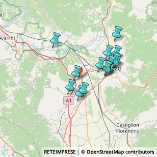 Mappa Località Battifolle, 52100 Arezzo AR, Italia (6.546)