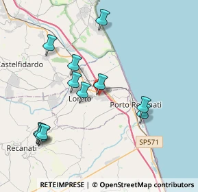 Mappa Via Martiri della Resistenza, 60025 Loreto AN, Italia (4.21667)