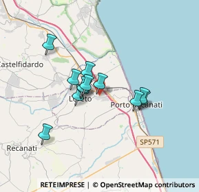 Mappa Via Martiri della Resistenza, 60025 Loreto AN, Italia (2.675)