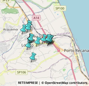 Mappa Via Martiri della Resistenza, 60025 Loreto AN, Italia (1.116)