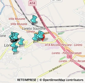Mappa Via Martiri della Resistenza, 60025 Loreto AN, Italia (1.126)