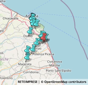 Mappa Via Martiri della Resistenza, 60025 Loreto AN, Italia (11.49056)