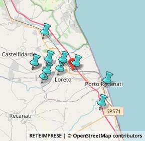Mappa Via Rampolla Don Enzo, 60025 Loreto AN, Italia (3.26273)